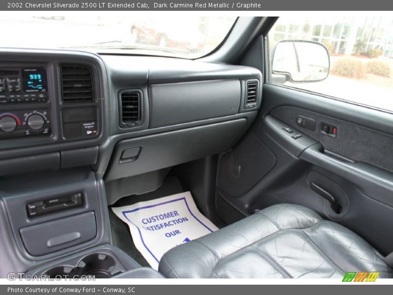 Dark Carmine Red Metallic / Graphite 2002 Chevrolet Silverado 2500 LT Extended Cab