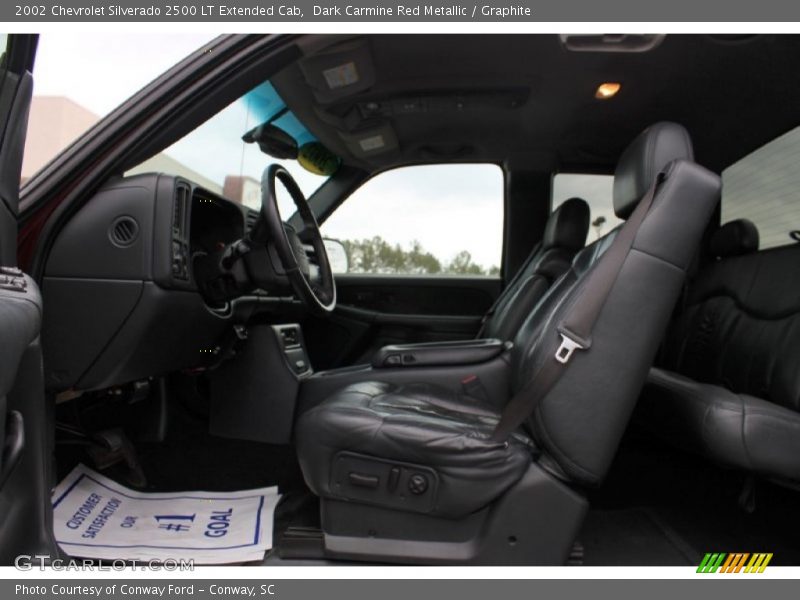 Dark Carmine Red Metallic / Graphite 2002 Chevrolet Silverado 2500 LT Extended Cab