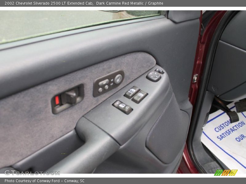 Dark Carmine Red Metallic / Graphite 2002 Chevrolet Silverado 2500 LT Extended Cab