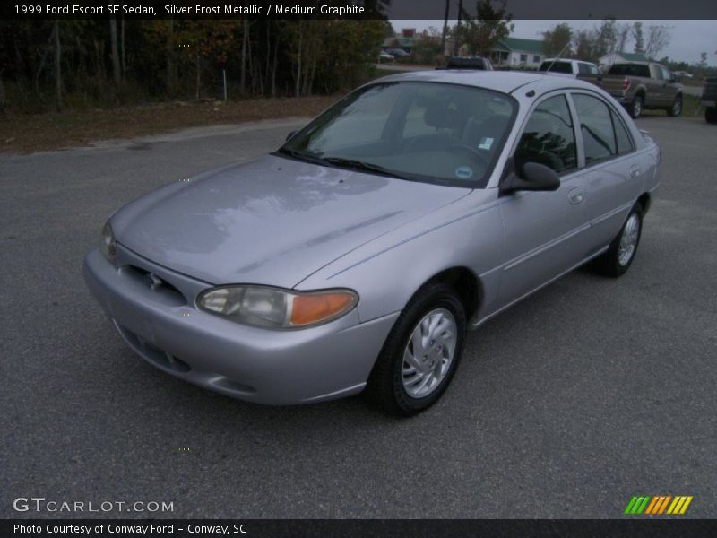 Silver Frost Metallic / Medium Graphite 1999 Ford Escort SE Sedan