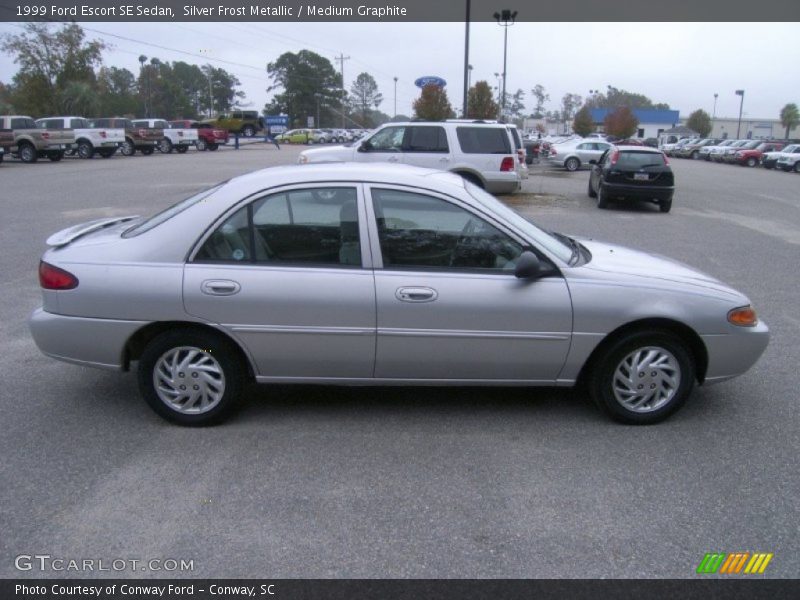 Silver Frost Metallic / Medium Graphite 1999 Ford Escort SE Sedan