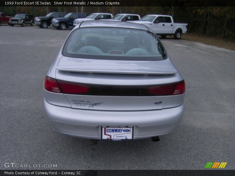 Silver Frost Metallic / Medium Graphite 1999 Ford Escort SE Sedan