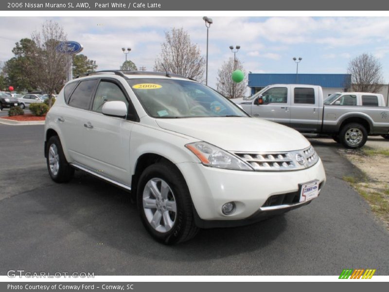 Pearl White / Cafe Latte 2006 Nissan Murano SL AWD
