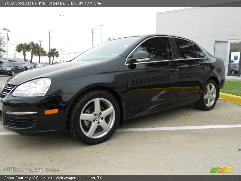 Black Uni / Art Grey 2009 Volkswagen Jetta TDI Sedan