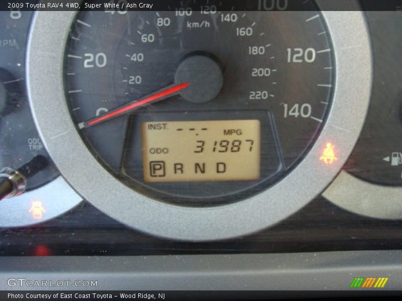 Super White / Ash Gray 2009 Toyota RAV4 4WD