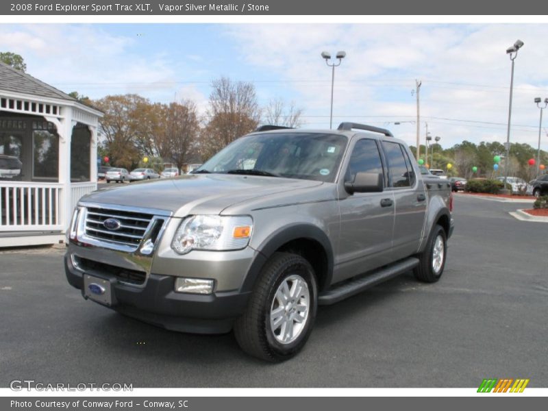 Vapor Silver Metallic / Stone 2008 Ford Explorer Sport Trac XLT