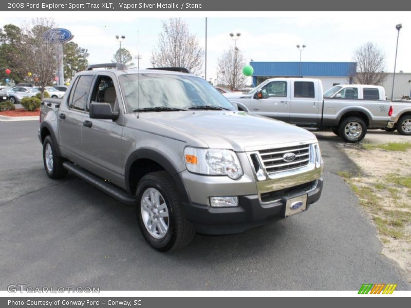 Vapor Silver Metallic / Stone 2008 Ford Explorer Sport Trac XLT