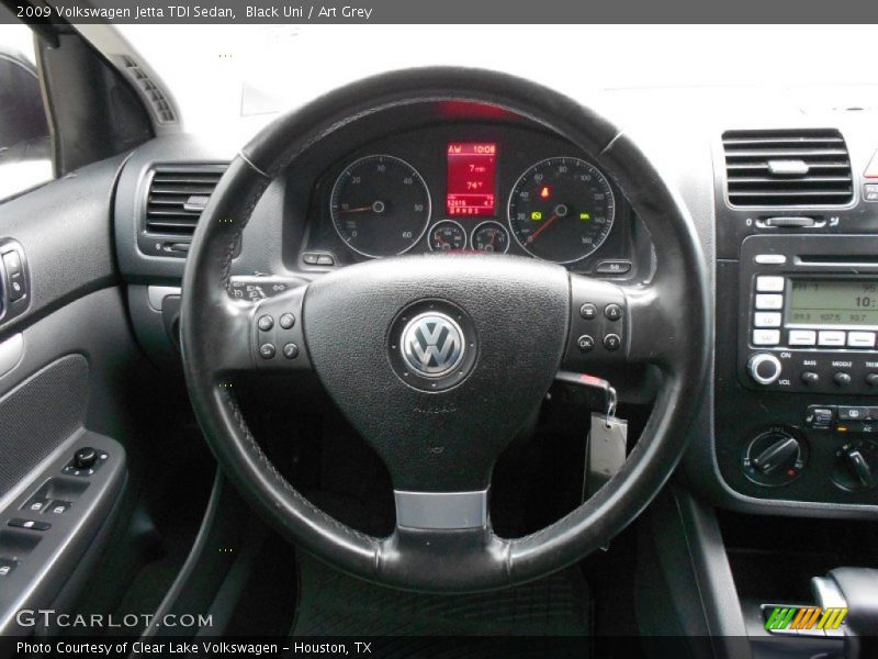 Black Uni / Art Grey 2009 Volkswagen Jetta TDI Sedan