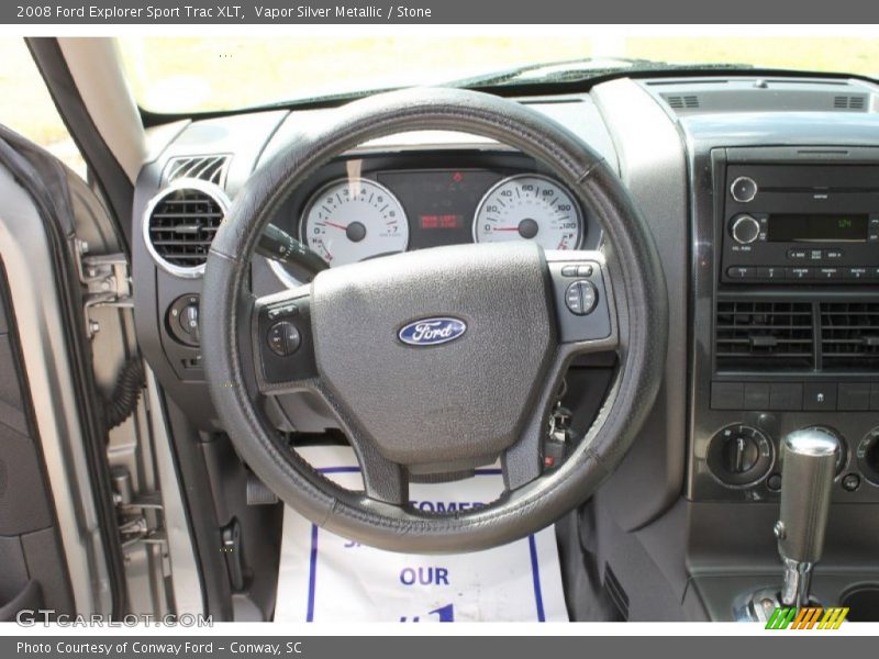 Vapor Silver Metallic / Stone 2008 Ford Explorer Sport Trac XLT