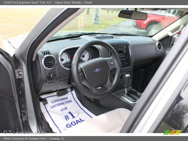 Vapor Silver Metallic / Stone 2008 Ford Explorer Sport Trac XLT