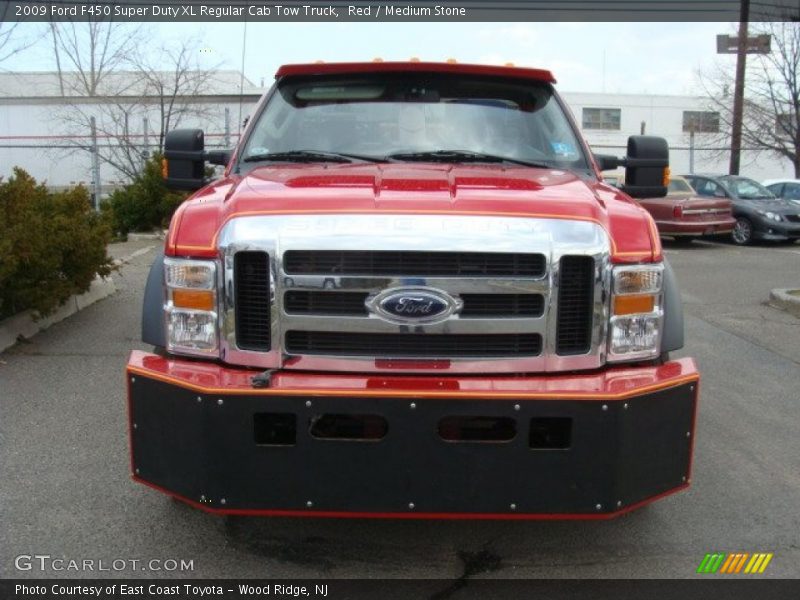 Red / Medium Stone 2009 Ford F450 Super Duty XL Regular Cab Tow Truck