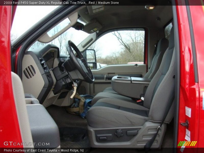  2009 F450 Super Duty XL Regular Cab Tow Truck Medium Stone Interior