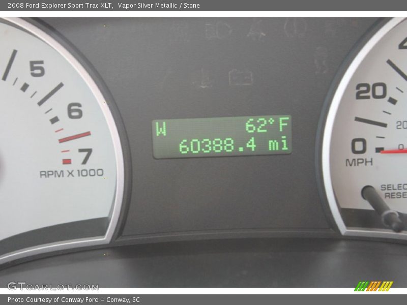 Vapor Silver Metallic / Stone 2008 Ford Explorer Sport Trac XLT