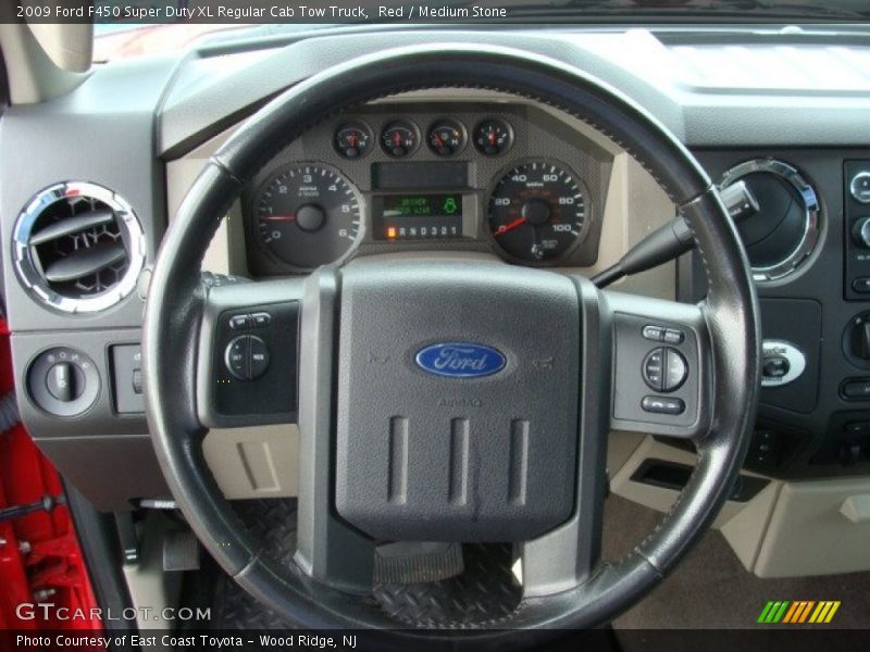  2009 F450 Super Duty XL Regular Cab Tow Truck Steering Wheel