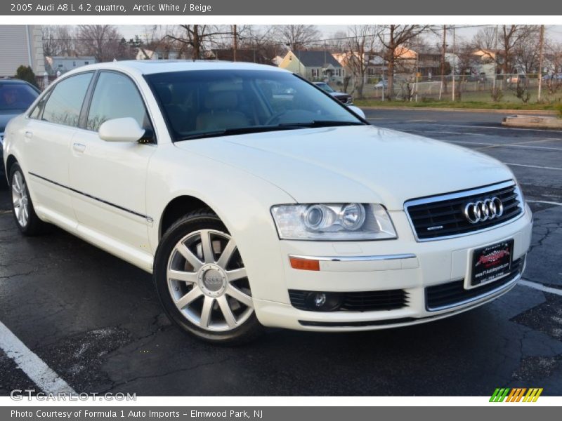 Arctic White / Beige 2005 Audi A8 L 4.2 quattro