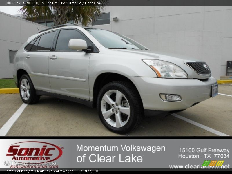Millenium Silver Metallic / Light Gray 2005 Lexus RX 330