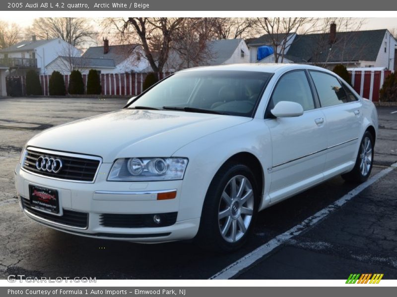 Arctic White / Beige 2005 Audi A8 L 4.2 quattro
