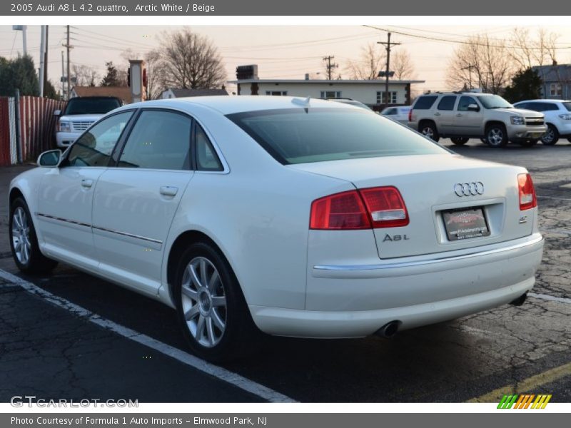 Arctic White / Beige 2005 Audi A8 L 4.2 quattro