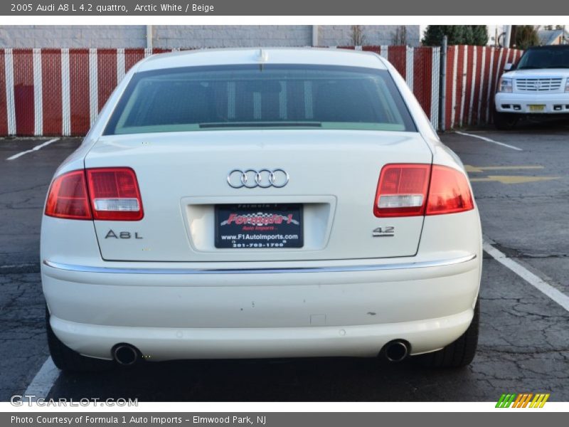 Arctic White / Beige 2005 Audi A8 L 4.2 quattro