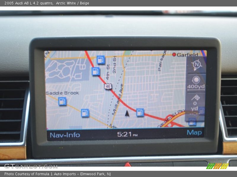 Navigation of 2005 A8 L 4.2 quattro