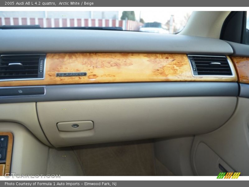 Arctic White / Beige 2005 Audi A8 L 4.2 quattro