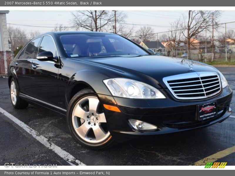 Black / Black 2007 Mercedes-Benz S 550 4Matic Sedan