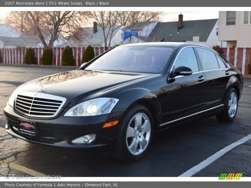 Black / Black 2007 Mercedes-Benz S 550 4Matic Sedan