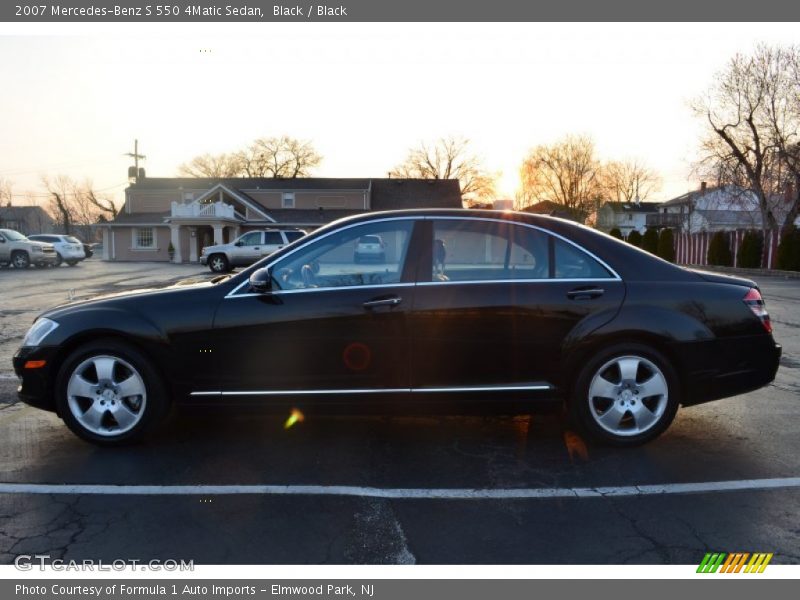 Black / Black 2007 Mercedes-Benz S 550 4Matic Sedan