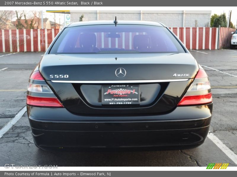 Black / Black 2007 Mercedes-Benz S 550 4Matic Sedan