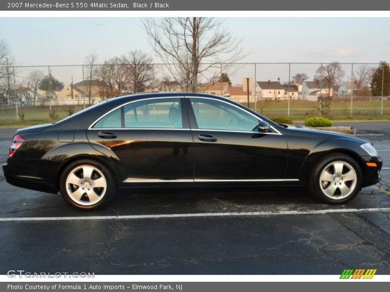 Black / Black 2007 Mercedes-Benz S 550 4Matic Sedan