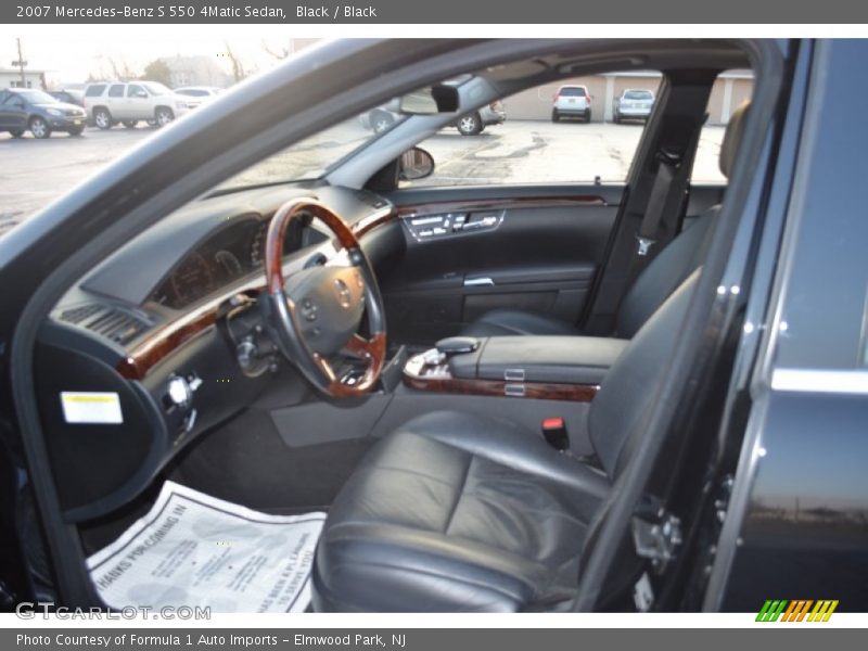 Black / Black 2007 Mercedes-Benz S 550 4Matic Sedan