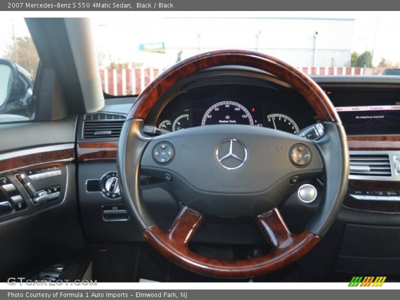 Black / Black 2007 Mercedes-Benz S 550 4Matic Sedan