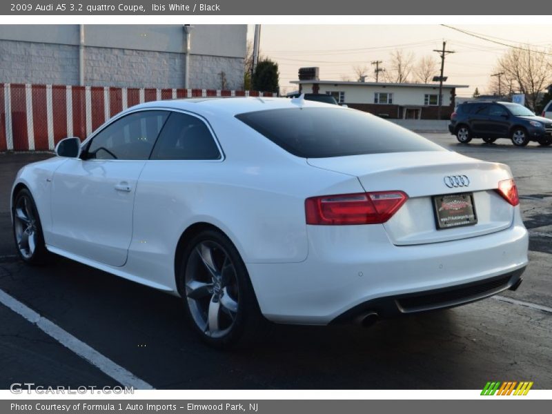 Ibis White / Black 2009 Audi A5 3.2 quattro Coupe