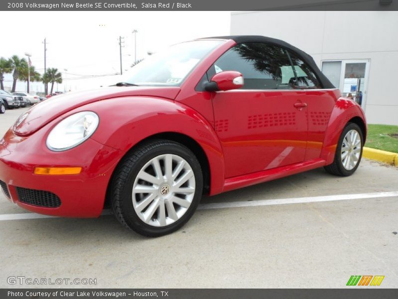 Salsa Red / Black 2008 Volkswagen New Beetle SE Convertible