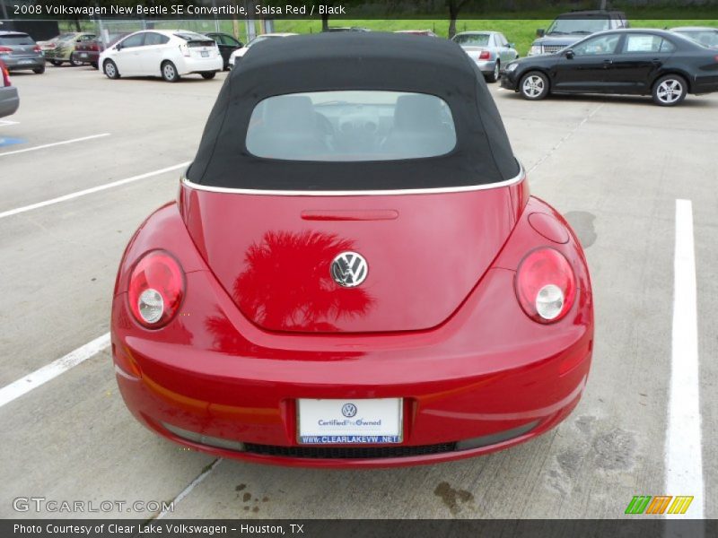 Salsa Red / Black 2008 Volkswagen New Beetle SE Convertible