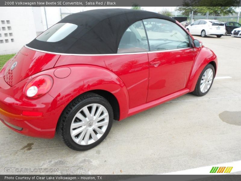 Salsa Red / Black 2008 Volkswagen New Beetle SE Convertible
