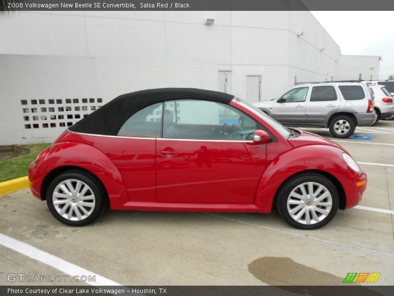 Salsa Red / Black 2008 Volkswagen New Beetle SE Convertible