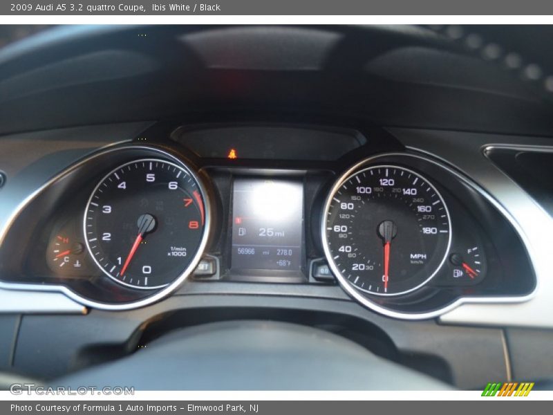Ibis White / Black 2009 Audi A5 3.2 quattro Coupe