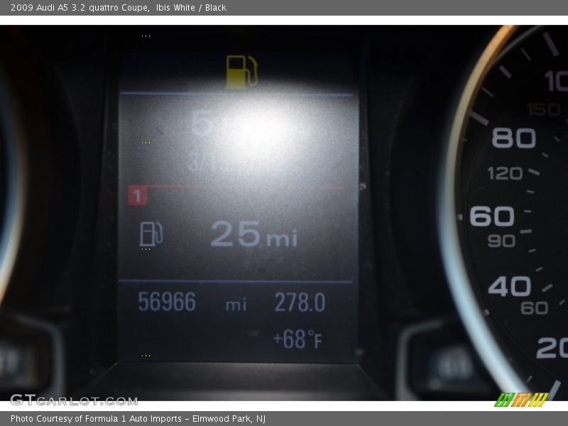 Ibis White / Black 2009 Audi A5 3.2 quattro Coupe