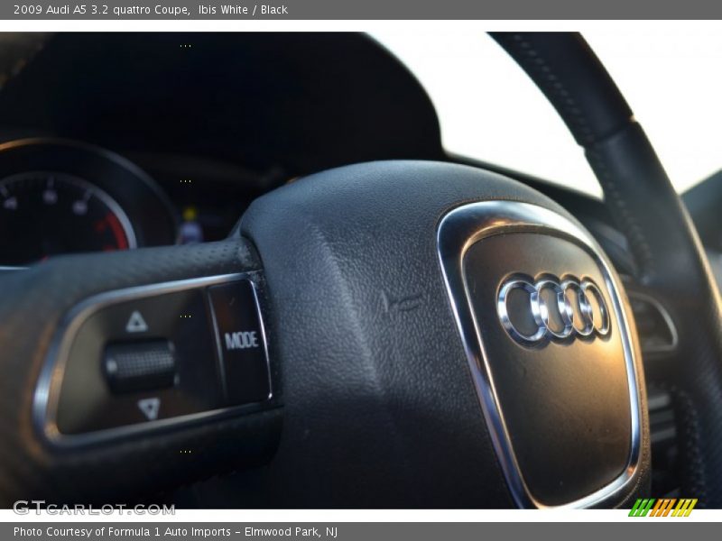 Ibis White / Black 2009 Audi A5 3.2 quattro Coupe