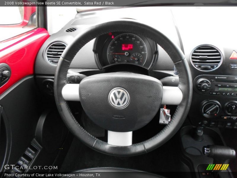 Salsa Red / Black 2008 Volkswagen New Beetle SE Convertible
