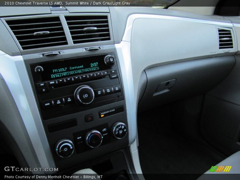 Summit White / Dark Gray/Light Gray 2010 Chevrolet Traverse LS AWD