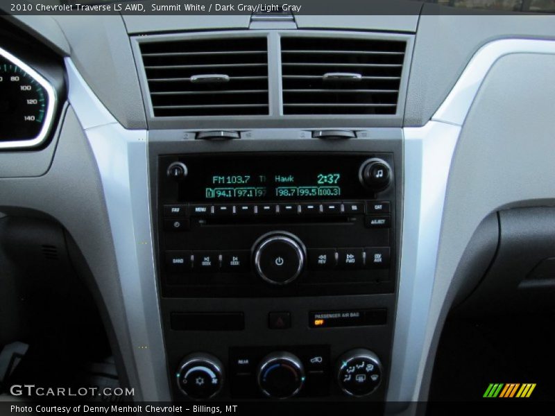 Summit White / Dark Gray/Light Gray 2010 Chevrolet Traverse LS AWD