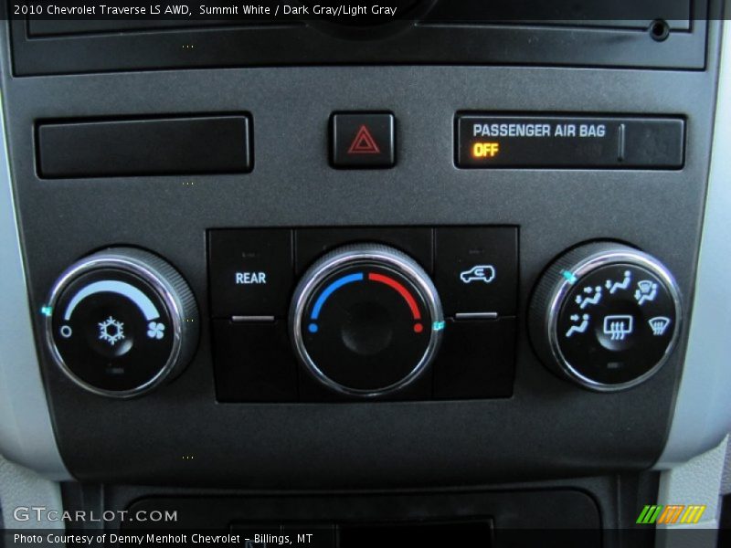 Summit White / Dark Gray/Light Gray 2010 Chevrolet Traverse LS AWD