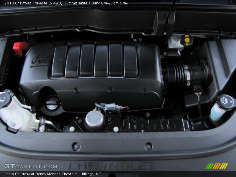 Summit White / Dark Gray/Light Gray 2010 Chevrolet Traverse LS AWD