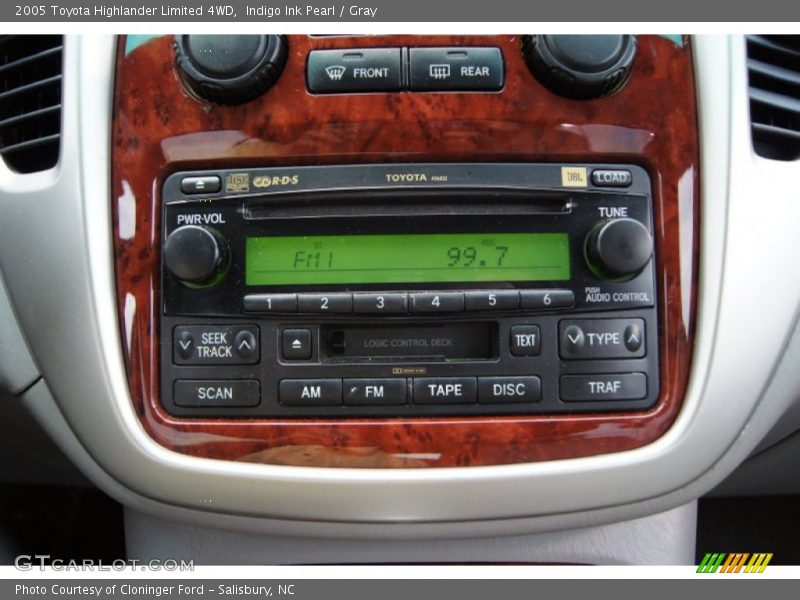 Indigo Ink Pearl / Gray 2005 Toyota Highlander Limited 4WD