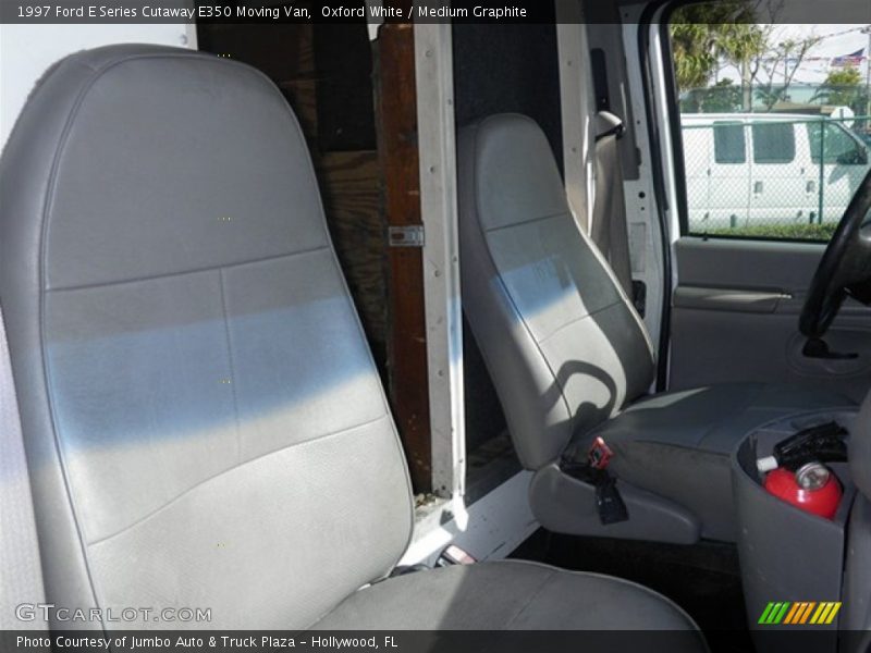 Oxford White / Medium Graphite 1997 Ford E Series Cutaway E350 Moving Van
