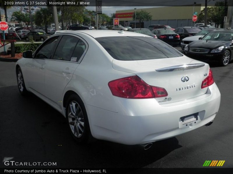 Moonlight White / Wheat 2009 Infiniti G 37 Sedan