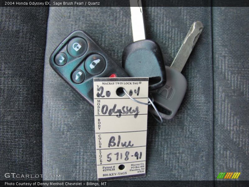 Keys of 2004 Odyssey EX