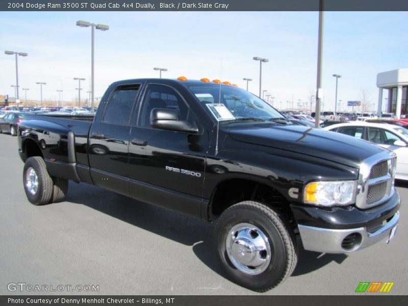 Black / Dark Slate Gray 2004 Dodge Ram 3500 ST Quad Cab 4x4 Dually
